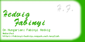 hedvig fabinyi business card
